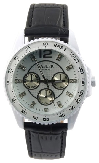Wrist watch Fabler FL-500101/4 (bel.+stal, im.mn.) kam., cher.rem. for women - 1 picture, image, photo