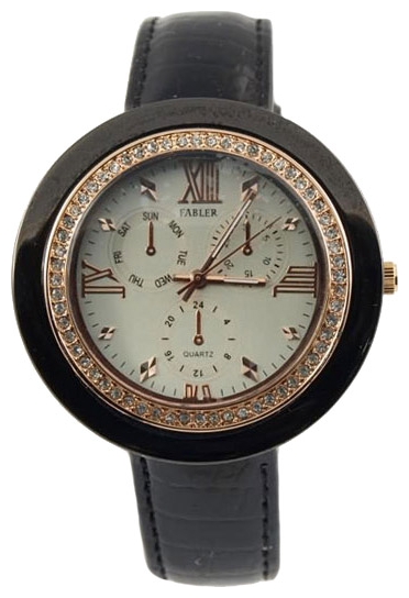 Wrist watch Fabler FL-500122/3.8 (stal, im.mnogof.) for women - 1 photo, image, picture