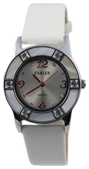 Wrist watch Fabler FL-500171/1.4 (stal) kam., bel.rem. for women - 1 picture, photo, image