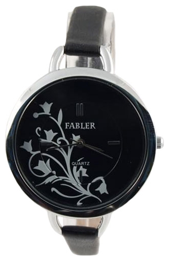 Fabler FL-500250/1 (cher.,cvetok bel.) wrist watches for women - 1 image, picture, photo
