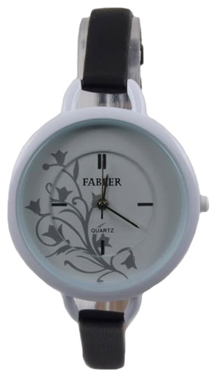 Wrist watch Fabler FL-500250/4 (bel.,cvetok ser.) cher.rem. for women - 1 photo, image, picture