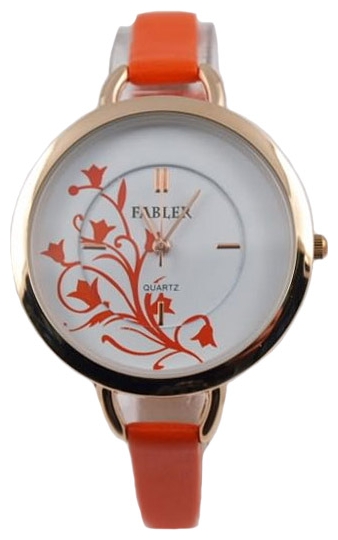 Fabler FL-500250/8 (bel.,cvetok oranzh.) wrist watches for women - 1 image, picture, photo