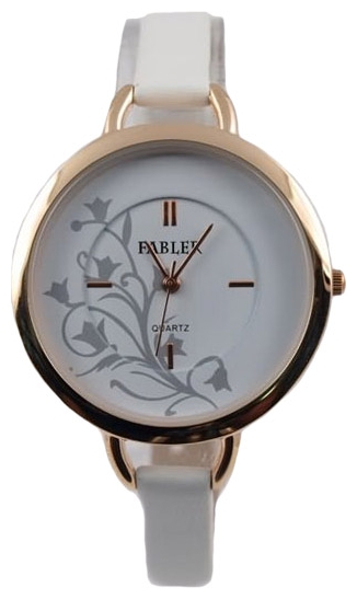 Wrist watch Fabler FL-500250/8 (bel.,cvetok ser.) for women - 1 photo, image, picture