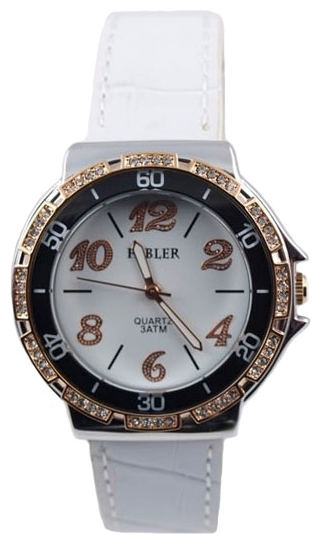 Wrist watch Fabler FL-500360/6.3 (bel.) bel.rem. for women - 1 picture, photo, image