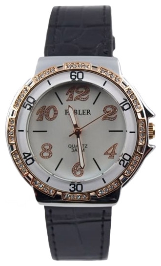 Fabler FL-500360/6.4 (stal) cher.rem. wrist watches for women - 1 image, picture, photo