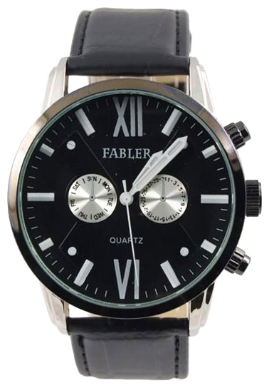 Wrist watch Fabler FM-600160/1.3 (cher., imitaciya hronografa) for men - 1 picture, photo, image