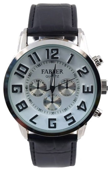Wrist watch Fabler FM-600161/1 (bel., imitaciya hronografa) for men - 1 picture, image, photo