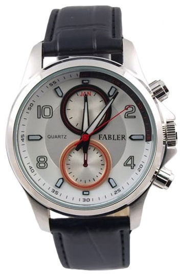 Wrist watch Fabler FM-600172/1 (stal, imitaciya hronografa) for men - 1 photo, picture, image