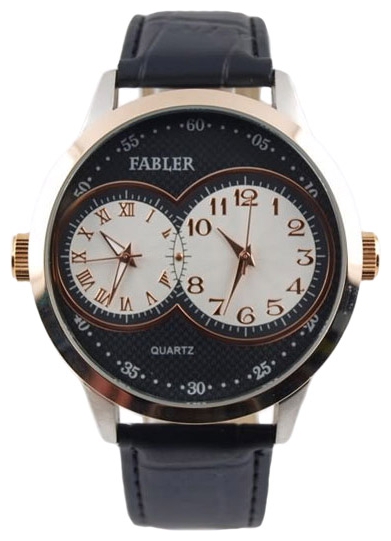 Wrist watch Fabler FM-700100/6 (cher.+stal) for men - 1 photo, picture, image
