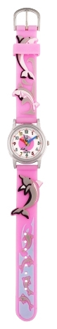Raduga 103-2T rozovye delfiny wrist watches for kid's - 1 image, picture, photo