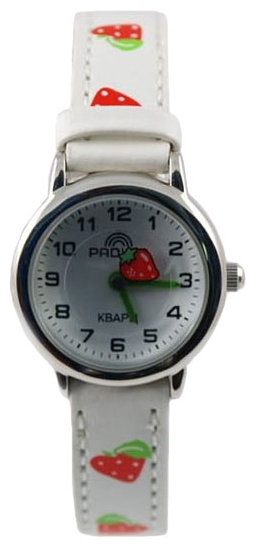 Wrist watch Raduga 106 belaya klubnika for kid's - 1 picture, photo, image