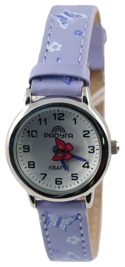 Wrist watch Raduga 106 fioletovye babochki for kid's - 1 picture, image, photo
