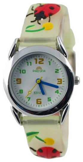 Wrist watch Raduga 107-2T prozrachno-zelenye bozhi korovki for kid's - 1 picture, image, photo
