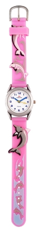 Wrist watch Raduga 107-2T rozovye delfiny for kid's - 1 photo, picture, image