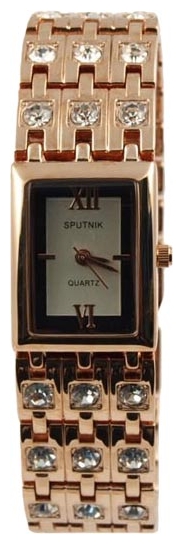 Wrist watch Sputnik L-995480/8 cher.+stal for women - 1 picture, image, photo