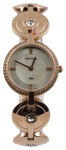 Wrist watch Sputnik NL-1H461/8 stal+perl. kam. for women - 1 picture, photo, image