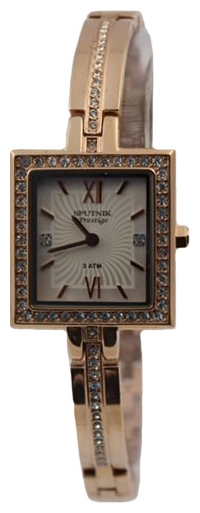 Wrist watch Sputnik NL-1K781/8 bel.+stal for women - 1 picture, image, photo