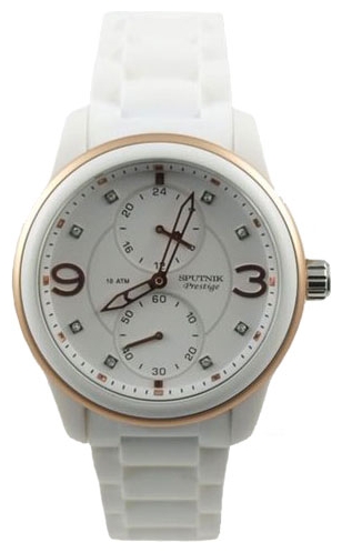 Wrist watch Sputnik NL-1L012/4.8 bel., mnogofunkc. for women - 1 photo, image, picture
