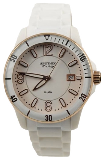 Wrist watch Sputnik NL-1L022/4.8 bel. for women - 1 photo, image, picture