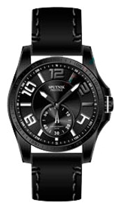 Wrist watch Sputnik NM-1F134/3.A chern.,bel. for men - 1 photo, picture, image