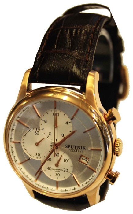 Sputnik NM-1G524-8 bel. + stal wrist watches for men - 1 image, picture, photo