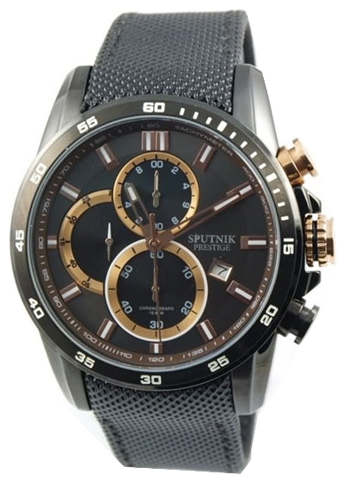 Wrist watch Sputnik NM-1L104/3 cher.+kor. for men - 1 photo, image, picture