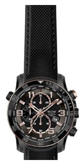 Wrist watch Sputnik NM-1L254-3.8 cher.+korich., rozovyj for men - 1 photo, image, picture