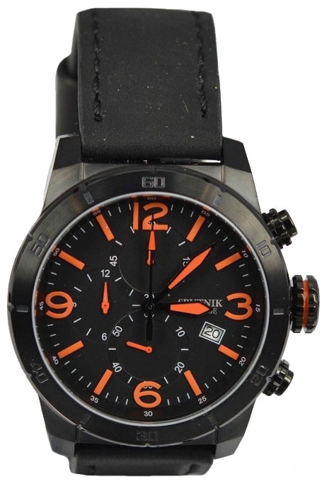 Wrist watch Sputnik NM-1L834/3 chern.oranzh. for men - 1 picture, image, photo