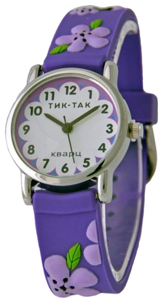 Wrist watch Tik-Tak H101-2 Fioletovye cvety for kid's - 2 image, photo, picture