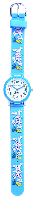 Wrist watch Tik-Tak H104-2 Golubye kroliki for kid's - 1 photo, picture, image