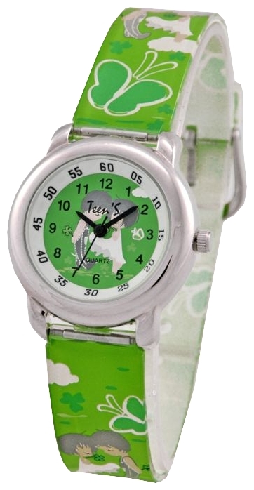 Wrist watch Tik-Tak H113-1 Malchik i devochka zelenye for kid's - 1 photo, picture, image