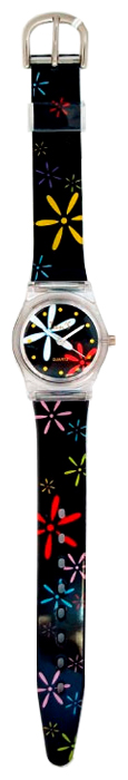 Wrist watch Tik-Tak H116-1 CHernye cvety for kid's - 1 photo, picture, image