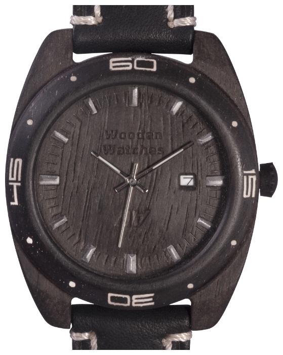 Wrist watch AA Wooden Watches S2 Black for men - 1 image, photo, picture