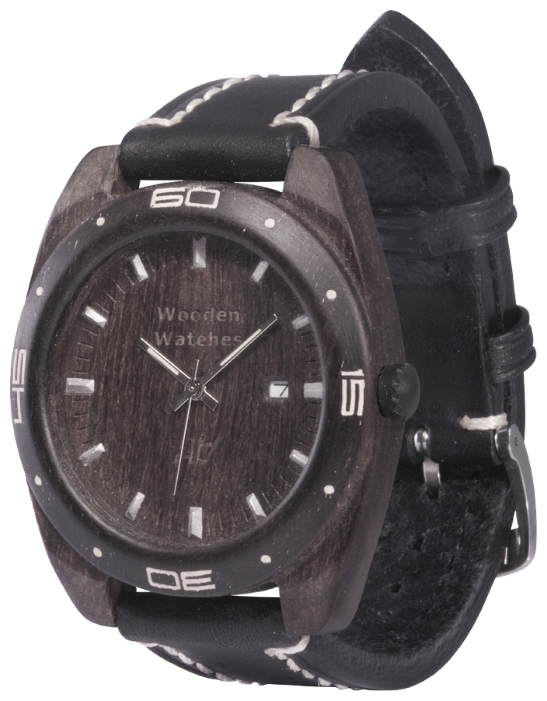 Wrist watch AA Wooden Watches S2 Black for men - 2 image, photo, picture