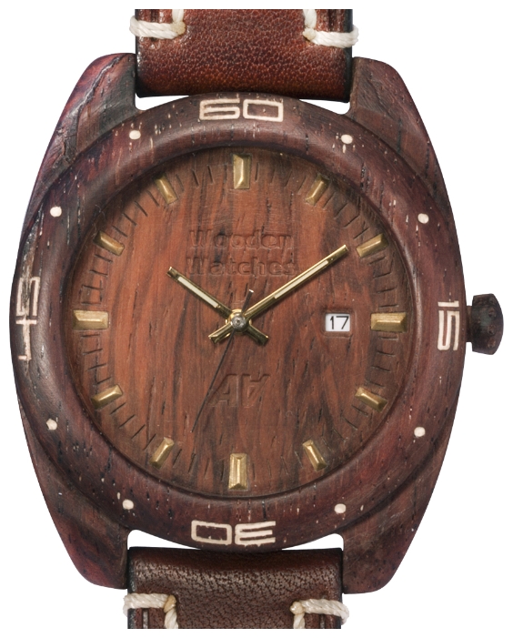 Wrist watch AA Wooden Watches S2 Brown for men - 1 image, photo, picture