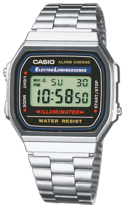 Wrist watch Casio A-168WA-1 for men - 1 picture, image, photo