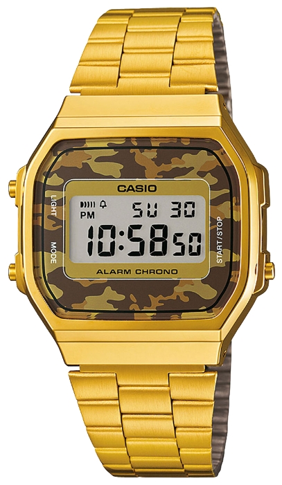 Casio A-168WEGC-5E wrist watches for unisex - 1 image, picture, photo