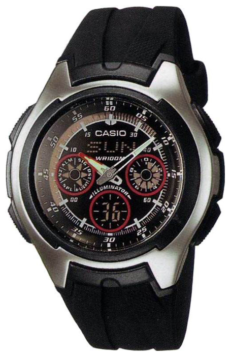 Wrist watch Casio AQ-163W-1B2 for men - 1 photo, image, picture