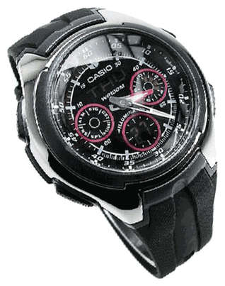 Wrist watch Casio AQ-163W-1B2 for men - 2 photo, image, picture