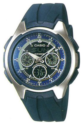 Wrist watch Casio AQ-163W-2B for men - 1 image, photo, picture