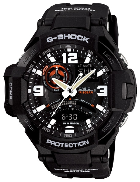 Wrist watch Casio GA-1000-1A for men - 1 photo, image, picture