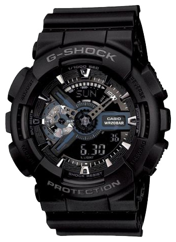 Wrist watch Casio GA-110-1B for men - 1 picture, photo, image
