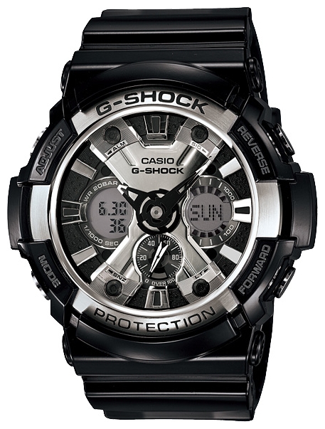 Wrist watch Casio GA-200BW-1A for men - 1 photo, image, picture