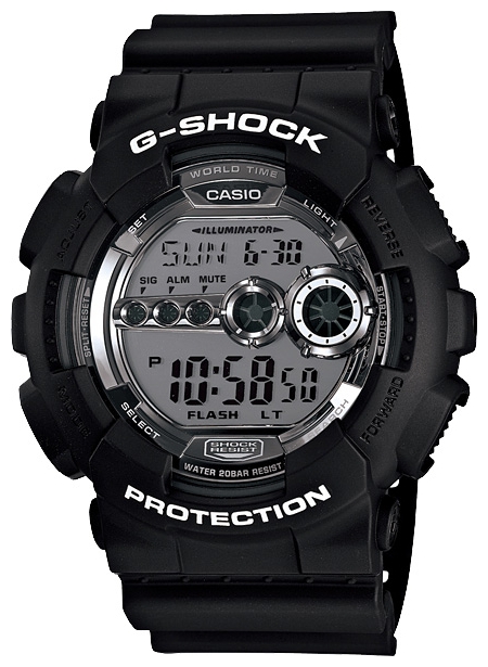 Wrist watch Casio GD-100BW-1D for men - 1 image, photo, picture