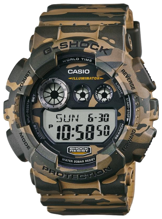 Wrist watch Casio GD-120CM-5E for men - 1 picture, image, photo