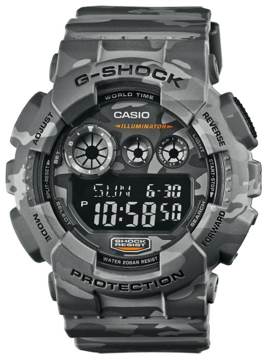 Wrist watch Casio GD-120CM-8E for men - 1 photo, picture, image