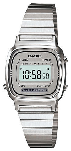 Wrist watch Casio LA-670WA-7A for women - 1 picture, image, photo