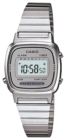 Wrist watch Casio LA-670WEA-7E for women - 1 picture, image, photo