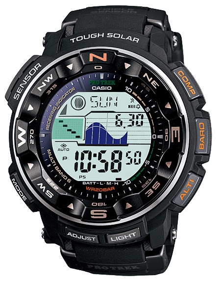 Wrist watch Casio PRW-2500-1E for men - 1 image, photo, picture