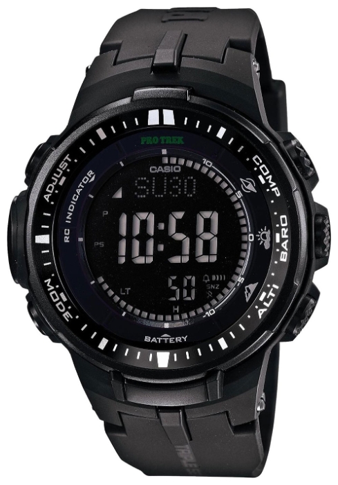 Wrist watch Casio PRW-3000-1A for men - 1 picture, image, photo